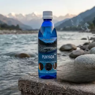 Punyada Holy Gangajal - 500ml Pure & Authentic Sacred Water from Gangotri Valley