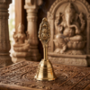Divine Resonance Brass Puja Bell - 5-Inch Handcrafted Ghanti with Peaceful Sound